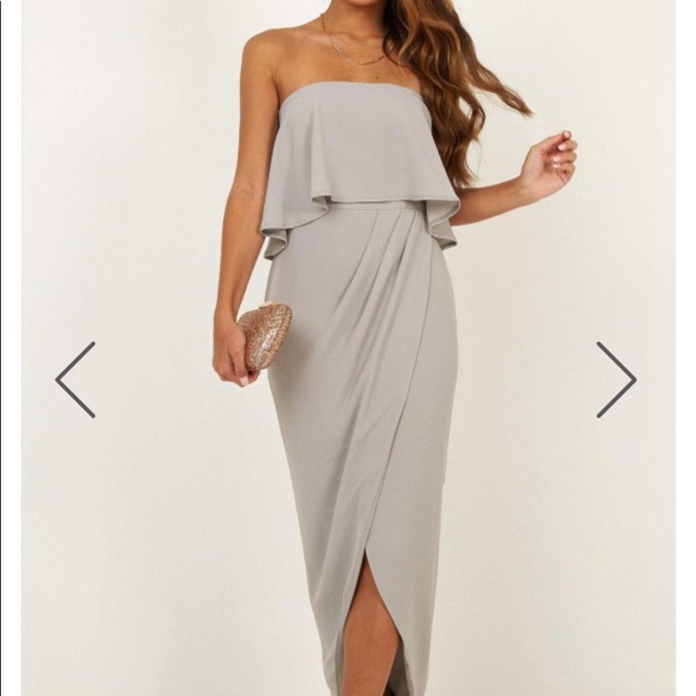 Brand showpo grey dress